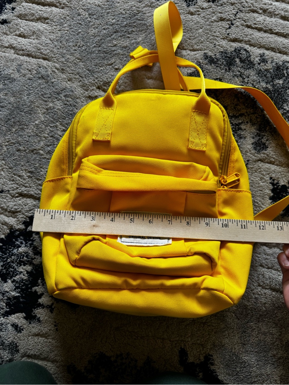 Yellow Mini Backpack - Picture 7 of 8